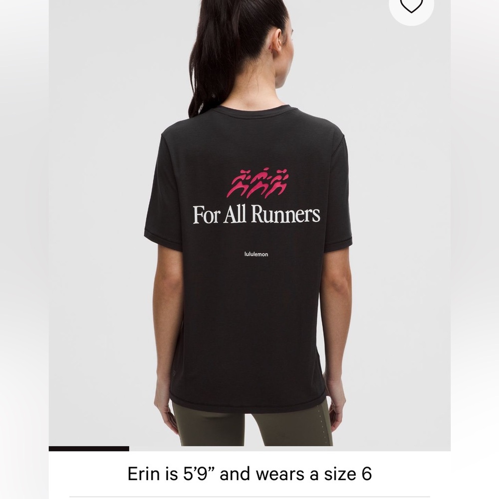 lululemon athletica for all runners jersey shirt top tee 4